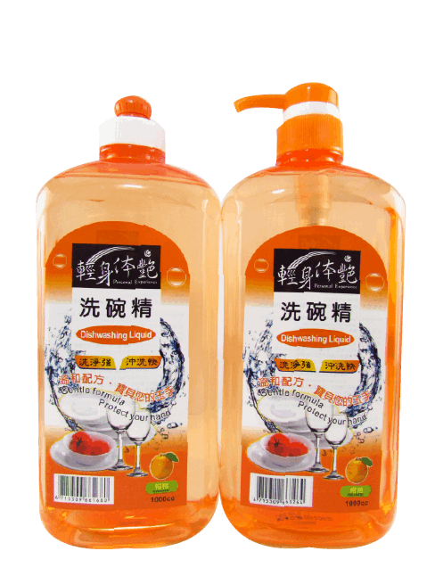 輕身体艷柑橘洗潔精l-拉+壓頭 6組一箱