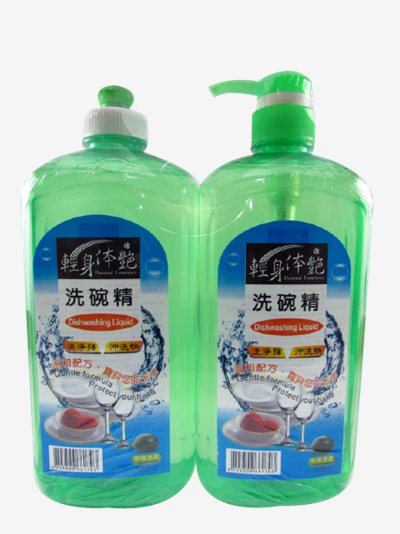 輕身体艷檸檬洗潔精1000ml-拉頭+壓頭 6組一箱